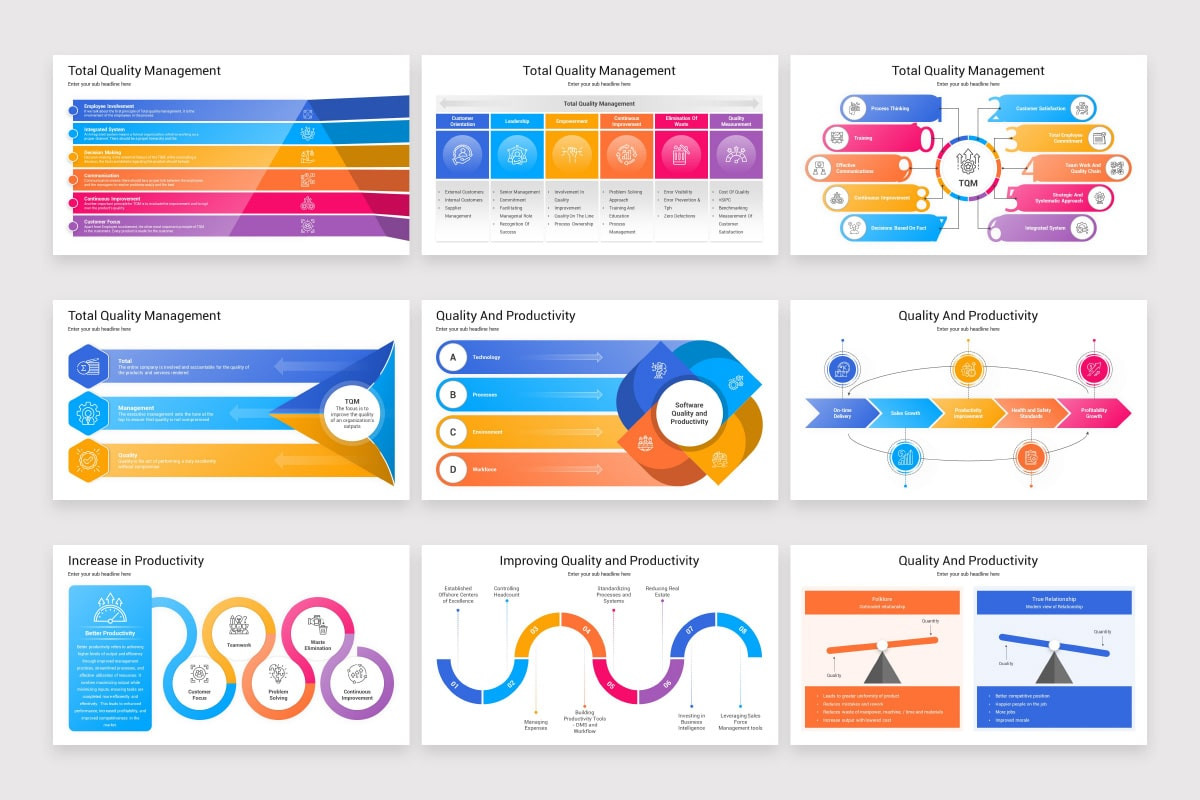 Quality Slide Examples Quality Management Models Google Slides Template | Nulivo Market