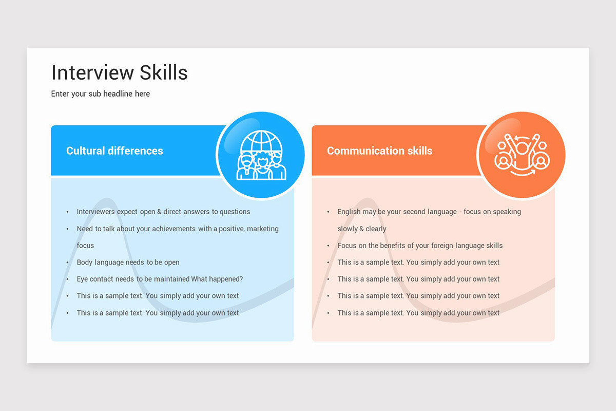 Interview Skills Presentation PowerPoint Template | Nulivo Market