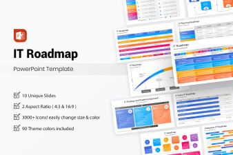 IT Roadmap Presentation PowerPoint Template