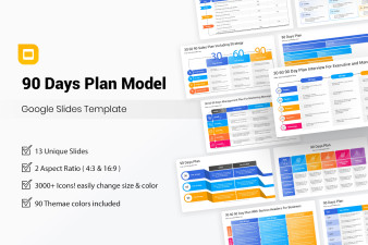 90 Days Plan Model Google Slides Template