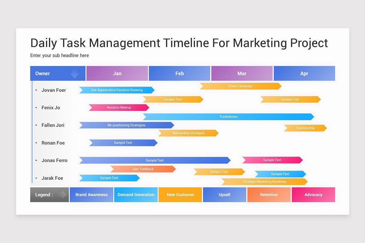 Powerpoint Working Day Timeline Daily Schedule Timeline PowerPoint Template | Nulivo Market