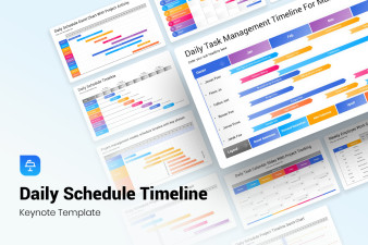 Daily Schedule Timeline Keynote Template