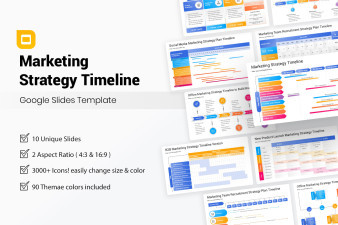 Marketing Strategy Timeline Google Slides Template