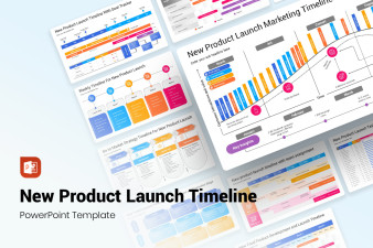 New Product Launch Timeline PowerPoint Template