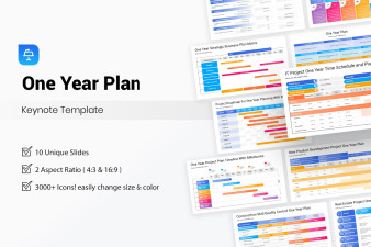 One Year Plan Keynote Presentation Template