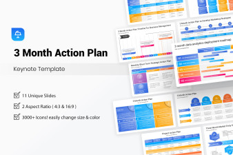 3 Month Action Plan Keynote Template