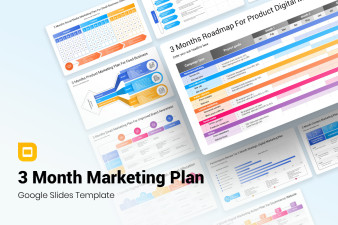 3 Month Marketing Plan Google Slides Template