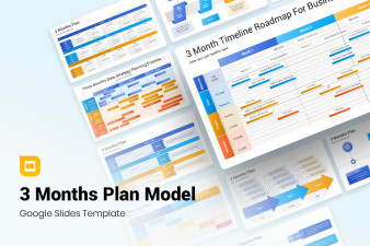 3 Months Plan Model Google Slides Template