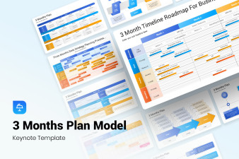 3 Months Plan Model Keynote Template