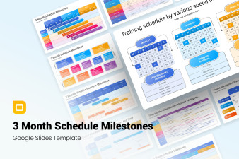 3 Month Schedule Milestones Google Slides Template