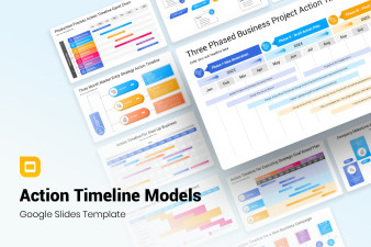Action Timeline Models Google Slides Template