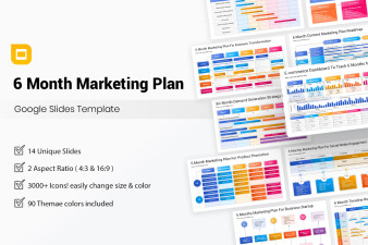 6 Month Marketing Plan Google Slides Template