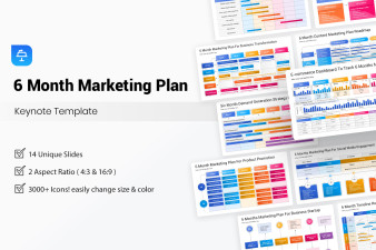 6 Month Marketing Plan Keynote Template