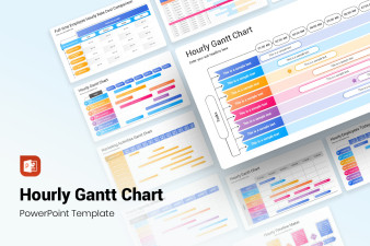 Hourly Gantt Chart PowerPoint Template