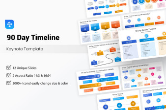 90 Day Timeline Keynote Template