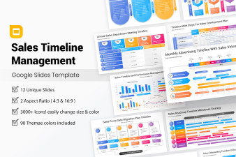 Sales Timeline Management Google Slides Template