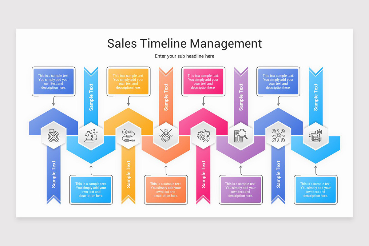 Sales Timeline Management Keynote Template | Nulivo Market