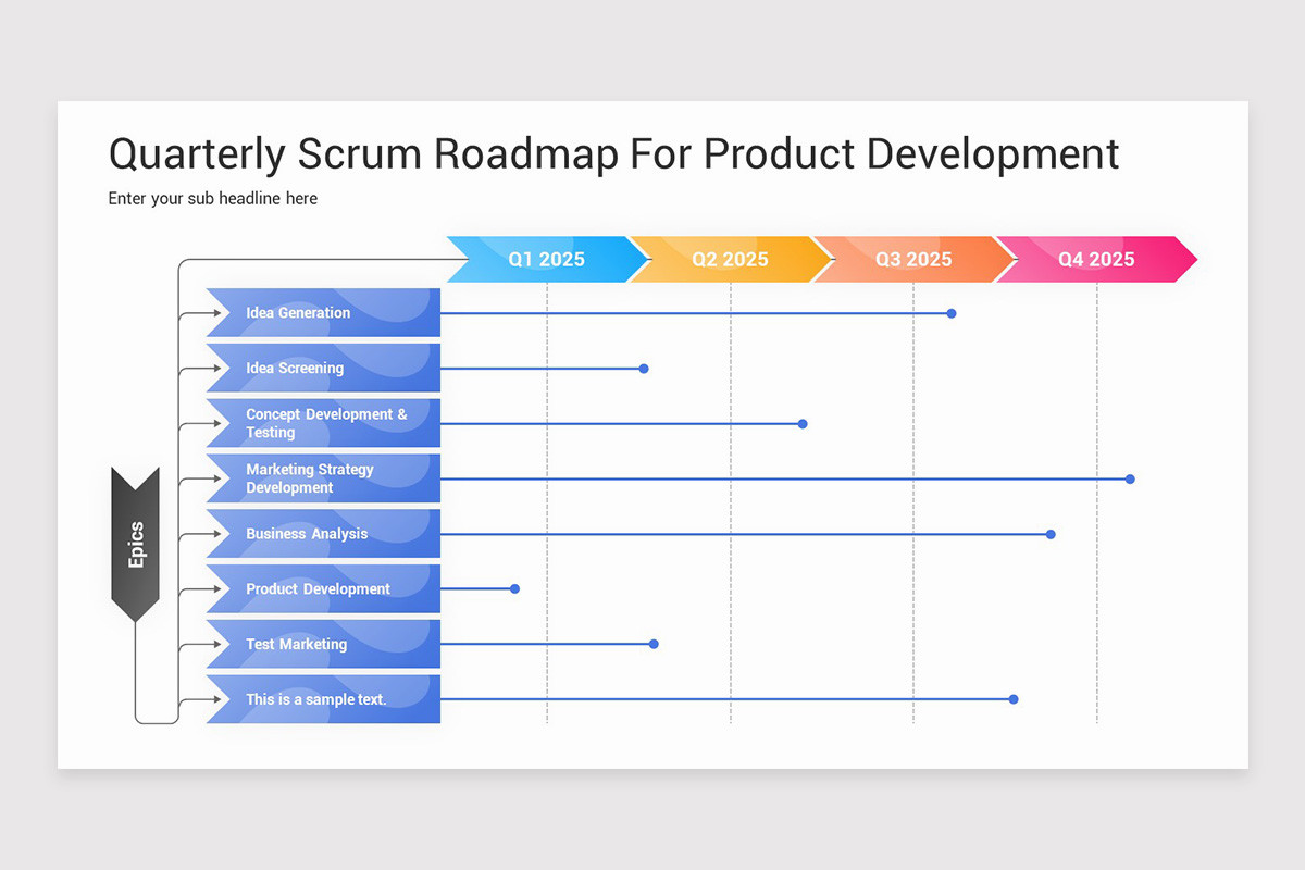 SCRUM Timeline Keynote Template | Nulivo Market