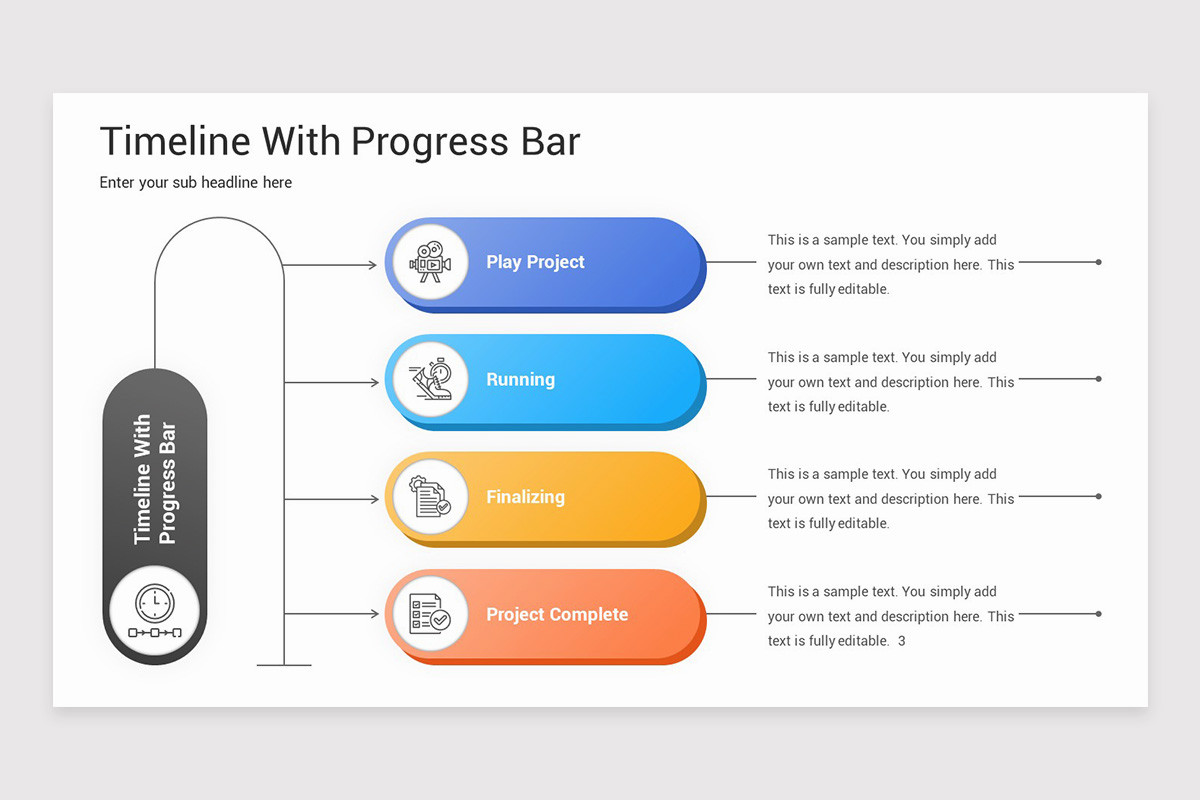 Timeline Progress PowerPoint Template | Nulivo Market