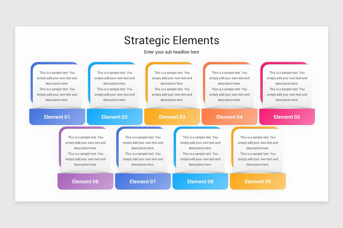 Strategic Elements PowerPoint Template | Nulivo Market