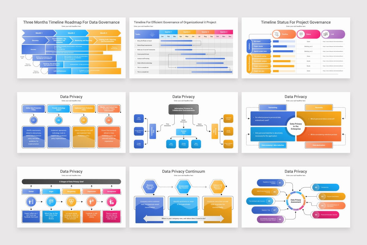 Data Room Example Slides Data Management Models Google Slides Template | Nulivo Market