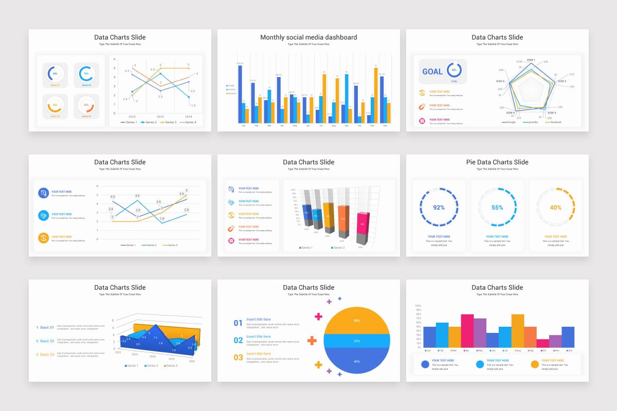 Professional Slides Example Data Data Management Models Google Slides Template | Nulivo Market