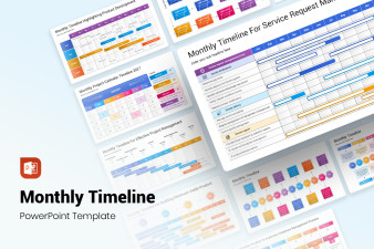 Monthly Timeline PowerPoint Template