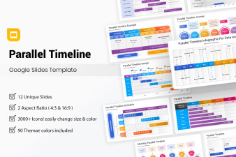Parallel Timeline Google Slides Template