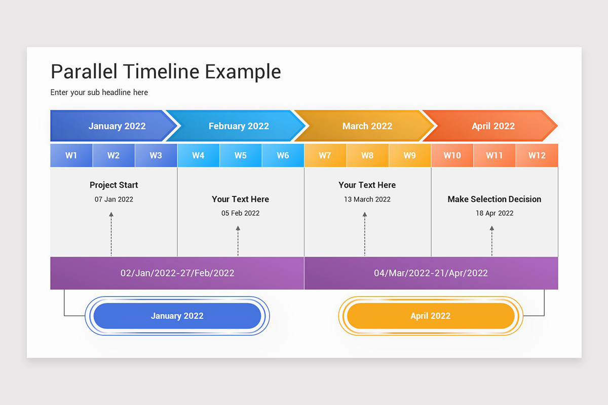 Parallel Timeline Design Parallel Timeline Keynote Template | Nulivo Market