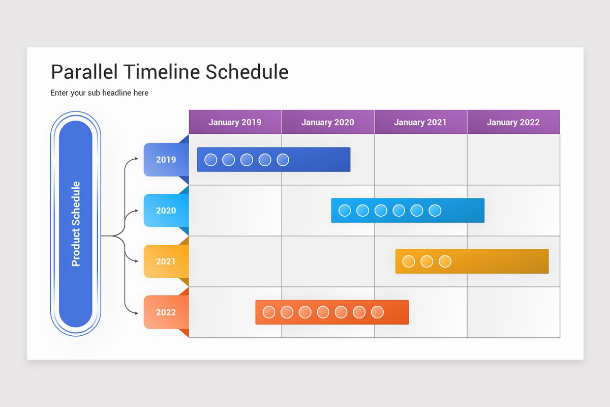 Parallel Timeline Keynote Template | Nulivo Market