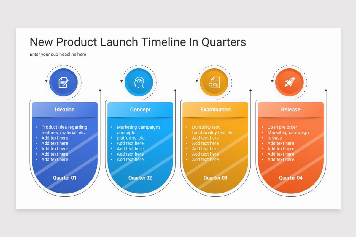 Quarterly Timeline PowerPoint Template | Nulivo Market