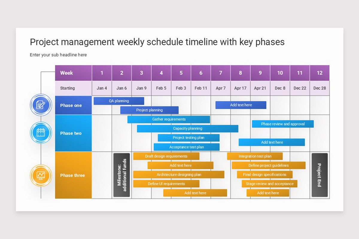 Powerpoint Schedule Add In Schedule Timeline PowerPoint Template | Nulivo Market