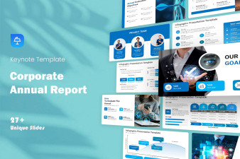 Corporate Annual Report Keynote Template | Nulivo Market