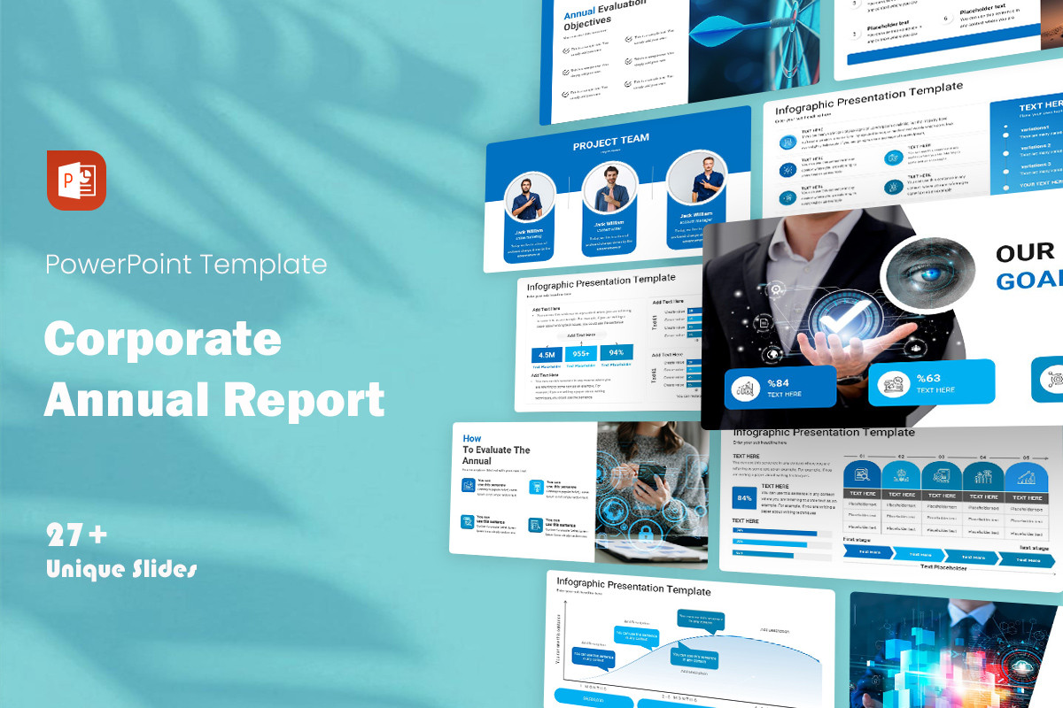 Corporate Annual Report PowerPoint Template
