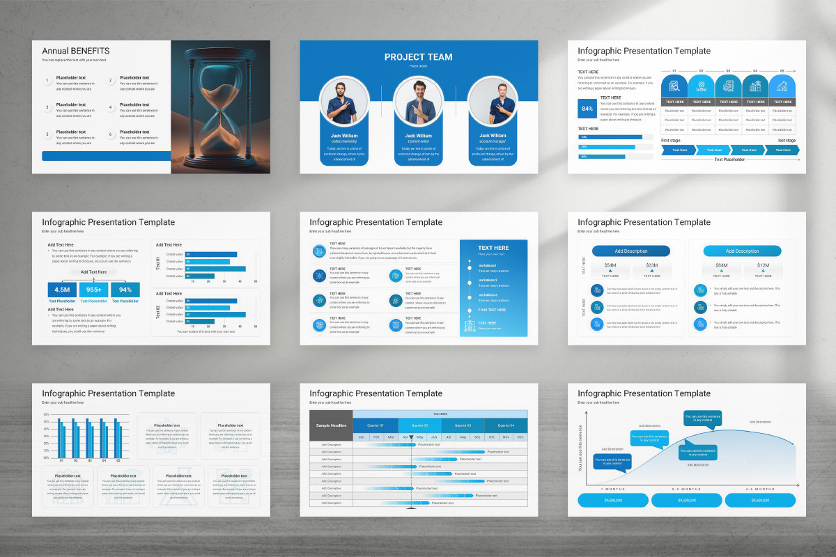 Corporate Annual Report PowerPoint Template