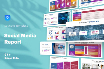 Social Media Report Keynote Template