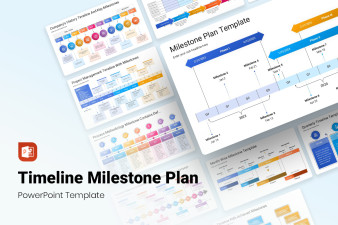 Timeline Milestone Plan PowerPoint Template