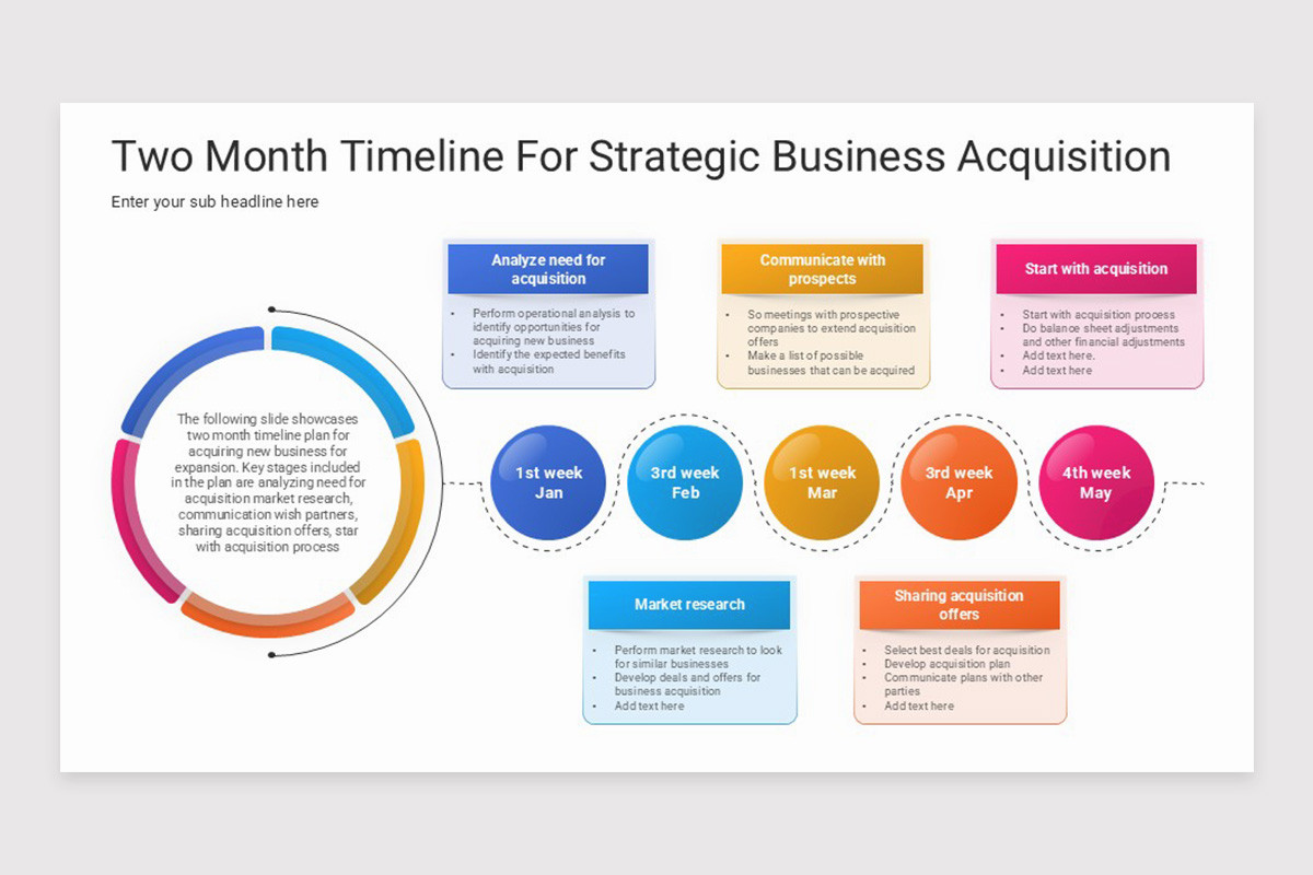 Two Point Timeline Slide Two Month Timeline PowerPoint Template | Nulivo Market