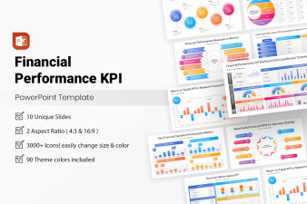 Financial Performance KPI PowerPoint Template