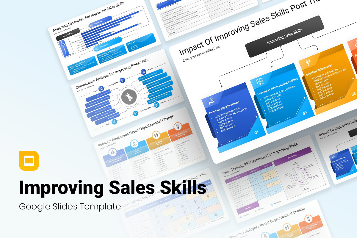 Improving Sales Skills Google Slides - Improving Sales Skills Presentation Google Slides Template001 