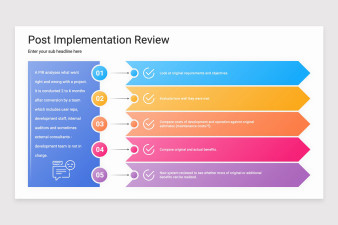 Post Implementation Review (PIR) Keynote Template | Nulivo Market