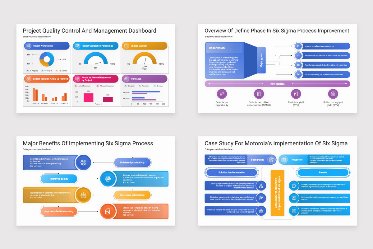 Sigma Process Excellence Initiative Program PowerPoint Template ...