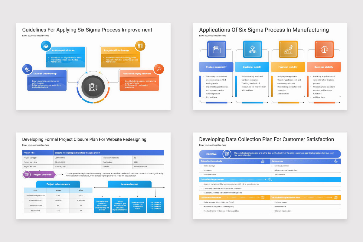 Sigma Process Excellence Initiative Program PowerPoint Template ...