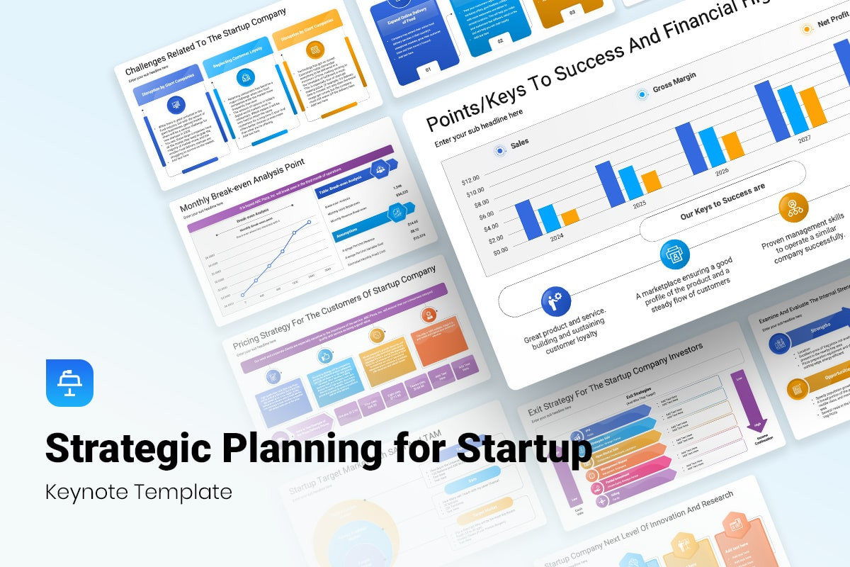 Strategic Planning for Startup Keynote Template | Nulivo Market
