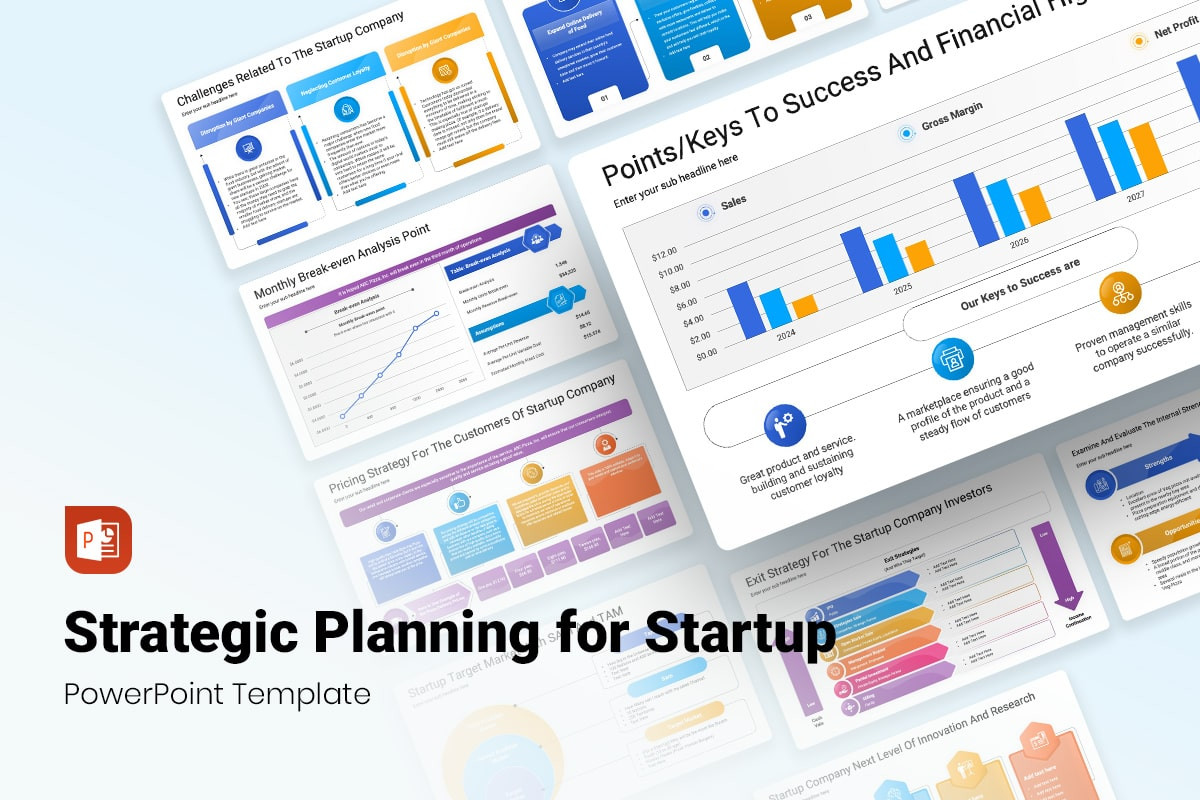 Strategic Planning for Startup PowerPoint Template | Nulivo Market