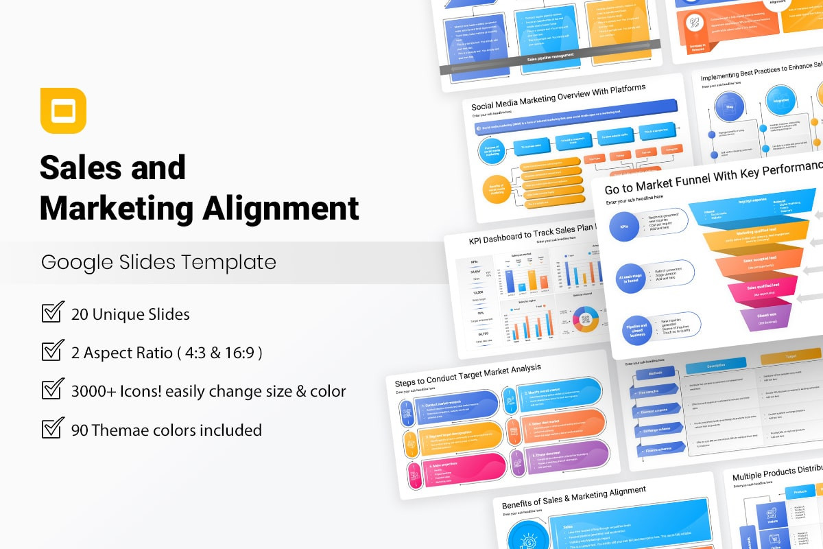 Sales and Marketing Alignment Google Slides Template | Nulivo Market
