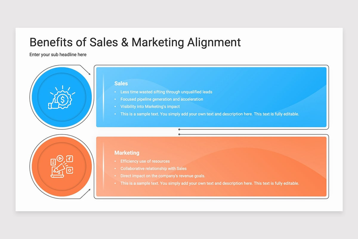Sales Alignment Powerpoint Sales and Marketing Alignment PowerPoint Template | Nulivo Market