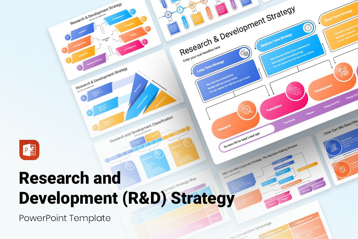 Research and Development (R&D) Strategy PowerPoint Template | Nulivo Market