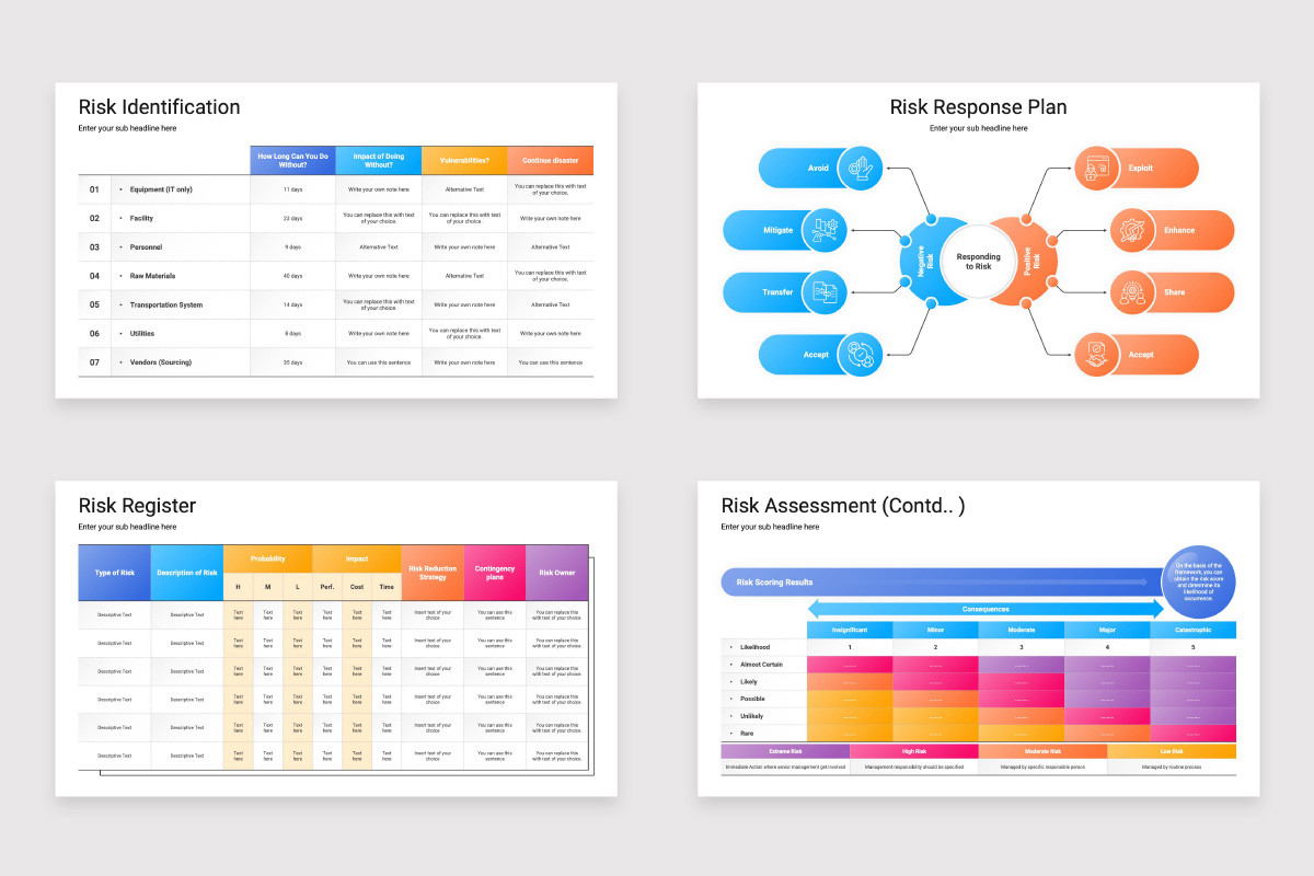 Visual Risk Identification Indesign Risk Identification Keynote Template | Nulivo Market