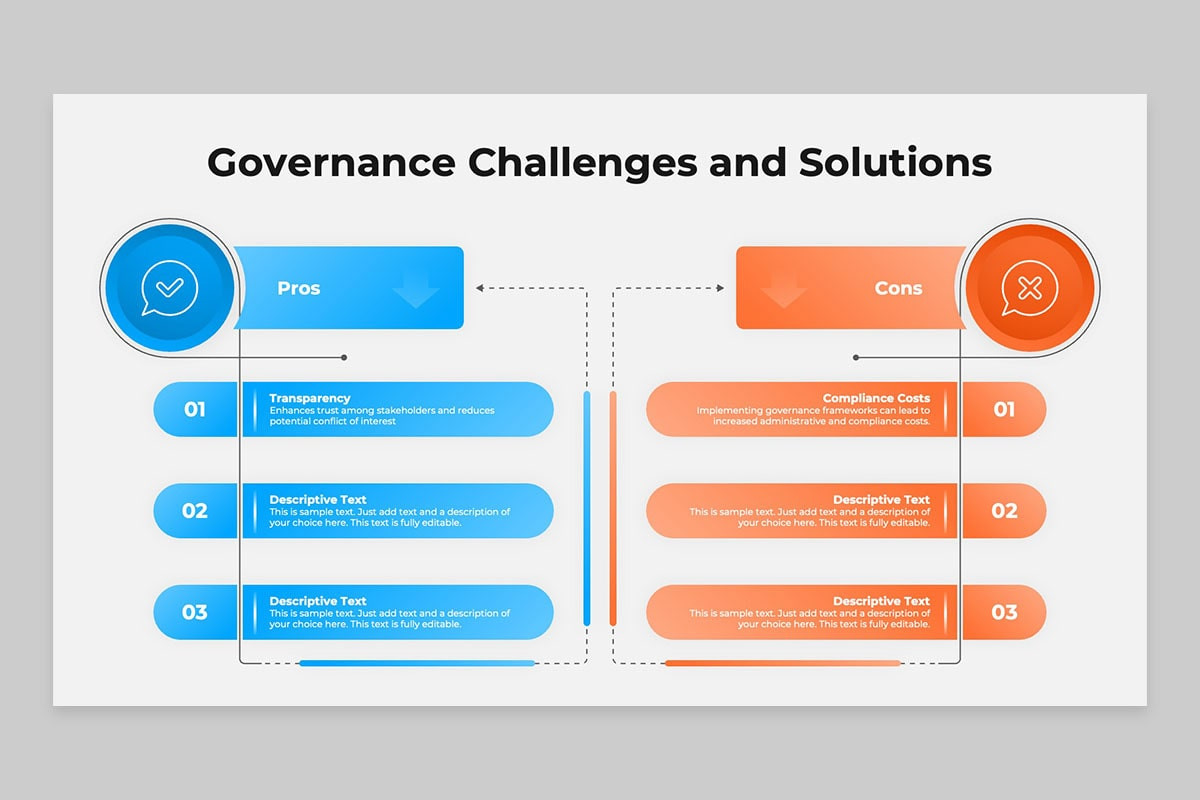 Corporate Governance Framework PowerPoint Template